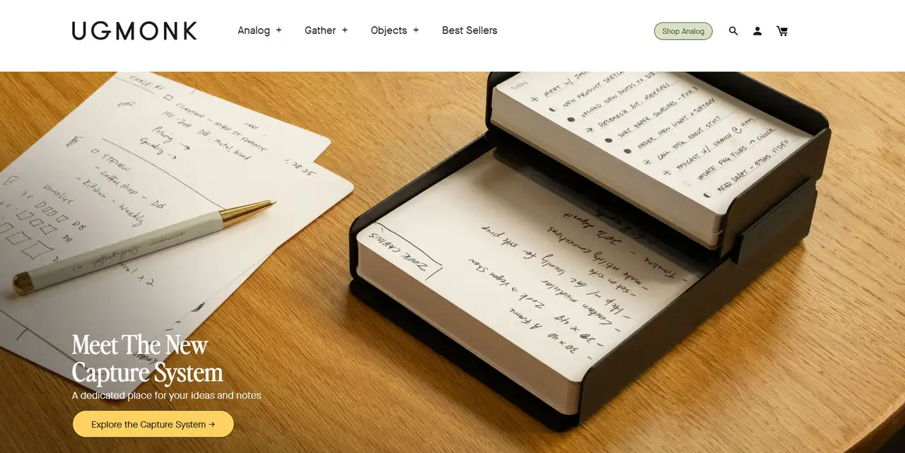 simple website design along with clear fonts