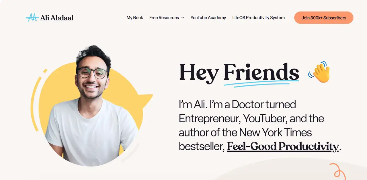 ali abdaal’s personal site