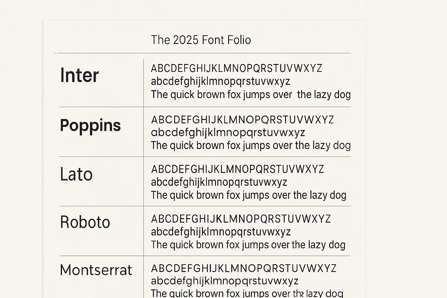 A showcase of the best fonts for websites in 2025 A showcase of the best fonts for websites in 2025