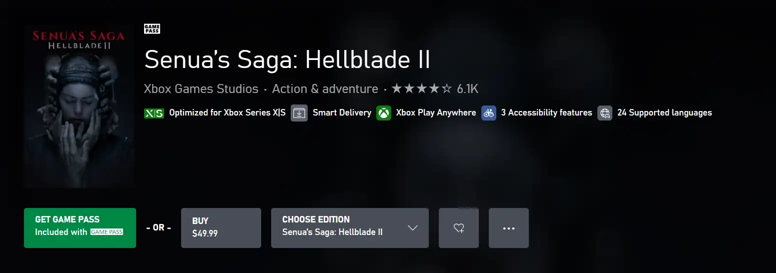 Senua’s Saga: Hellblade II Senua’s Saga: Hellblade II