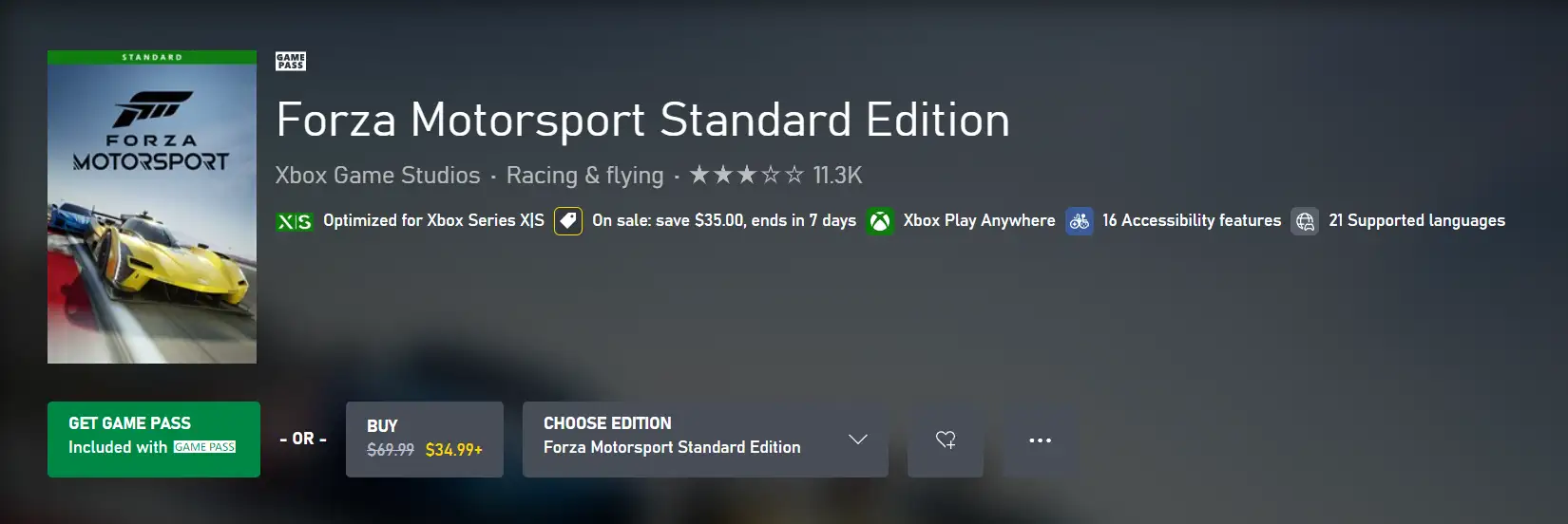Forza Motorsport Forza Motorsport