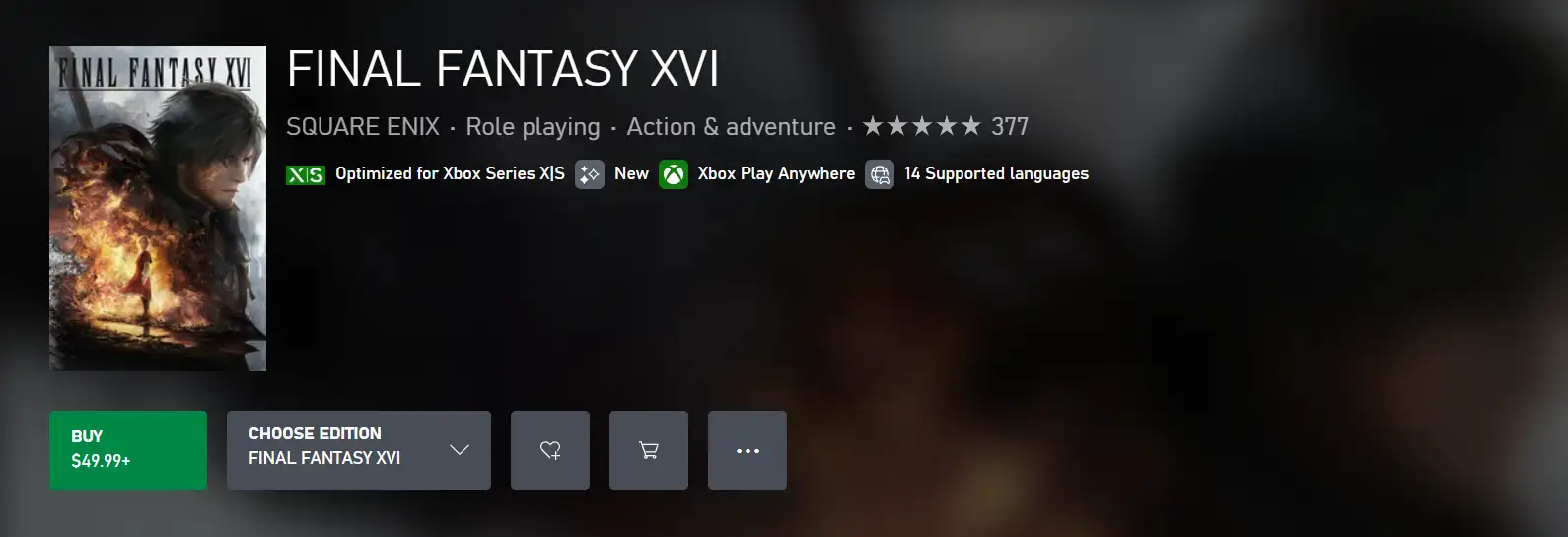 Final Fantasy XVI Final Fantasy XVI