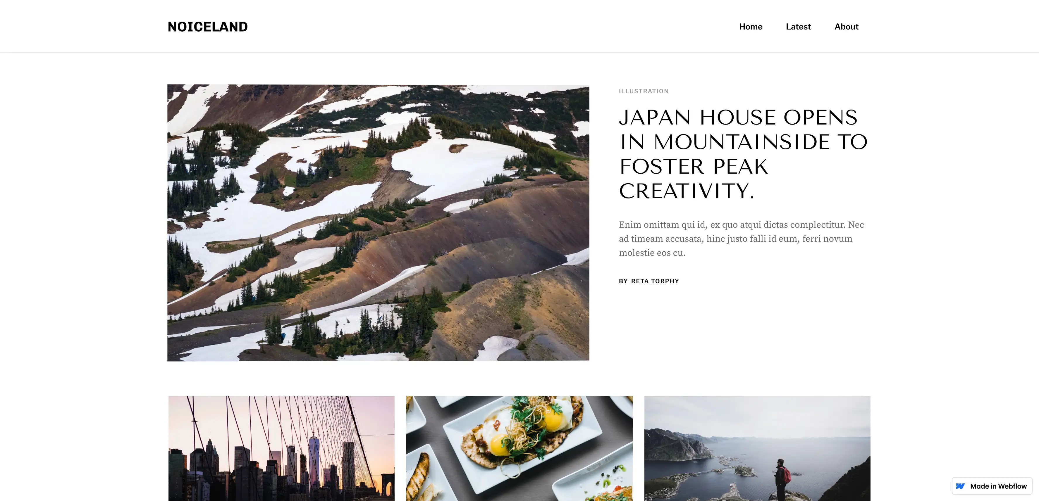 notable journal style blog template
