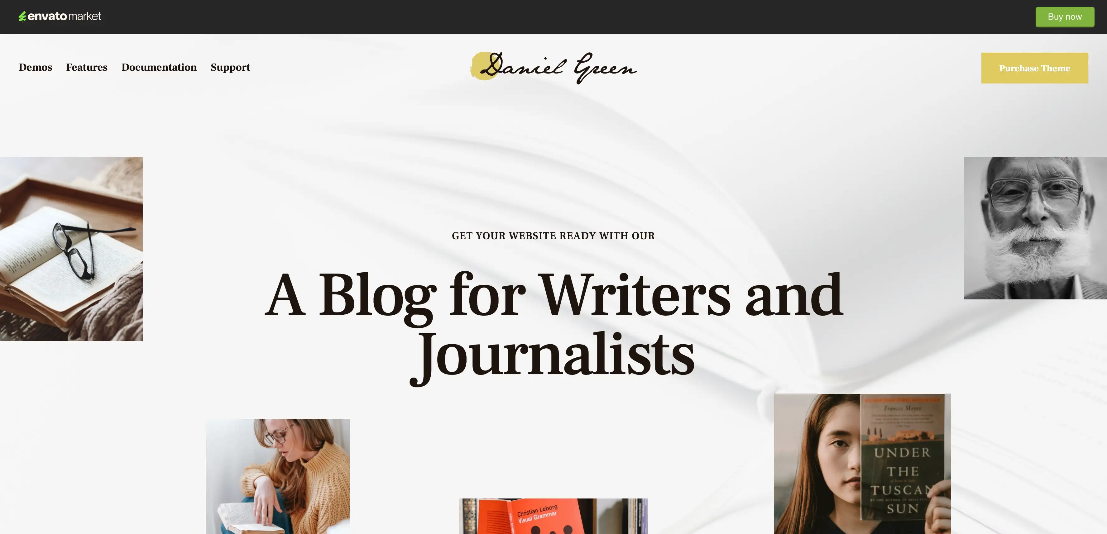 writer the classical blog tempalte