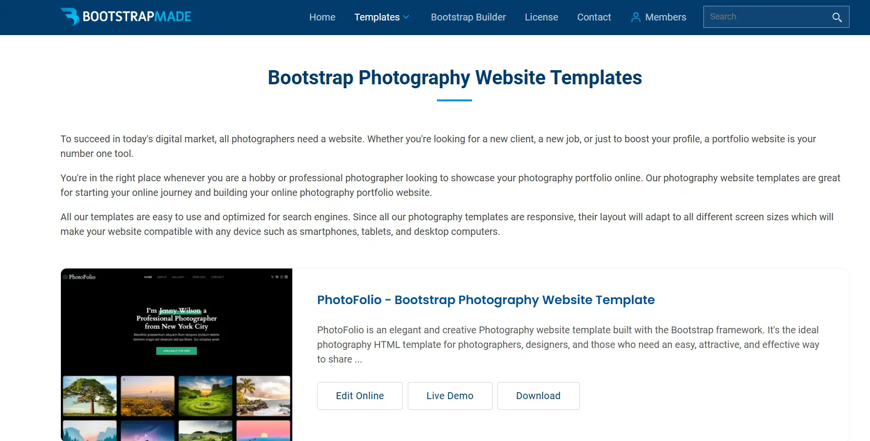 bootstrap template