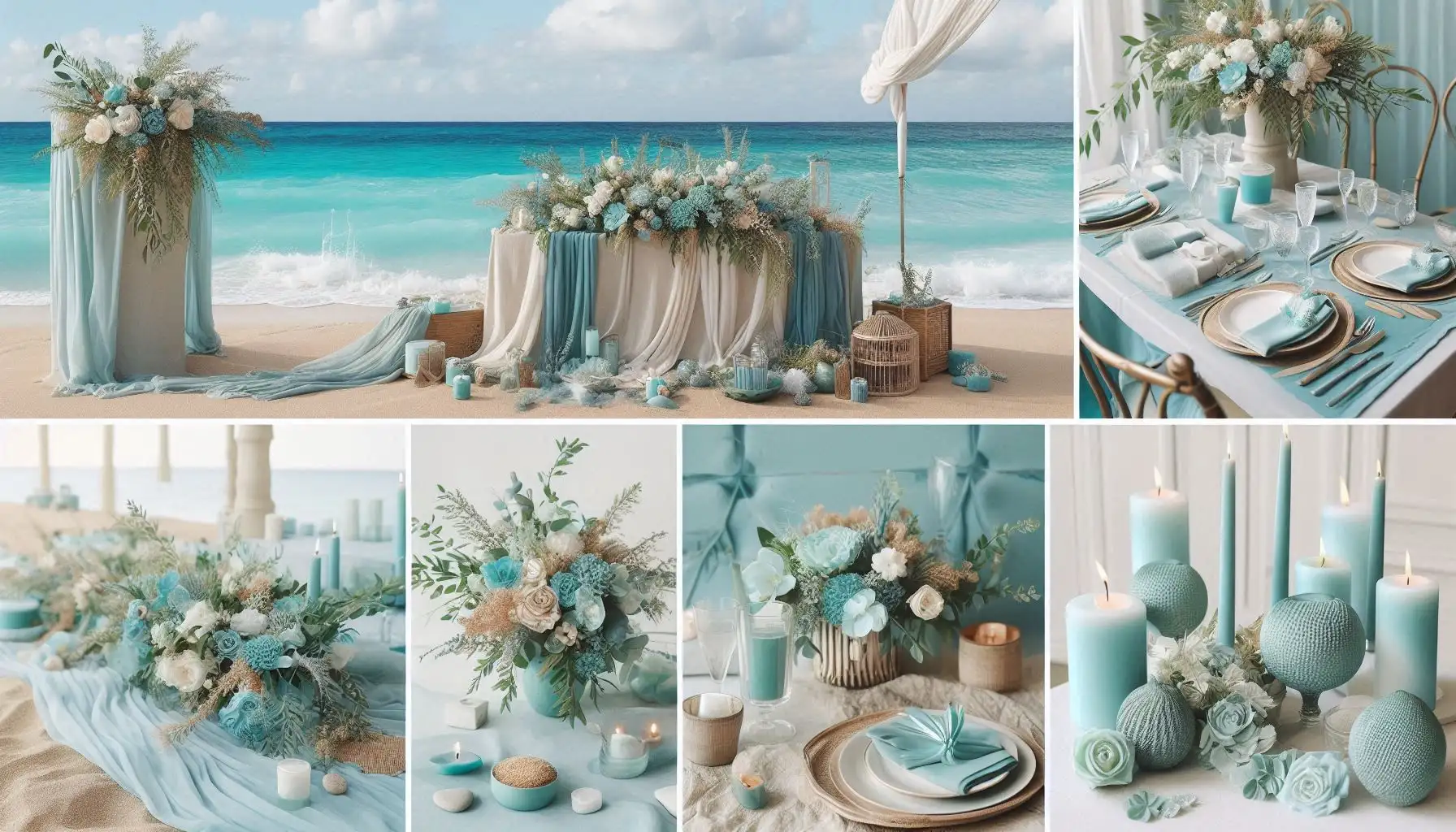 ocean blue and seafoam green and sand wedding theme ocean blue and seafoam green and sand wedding theme