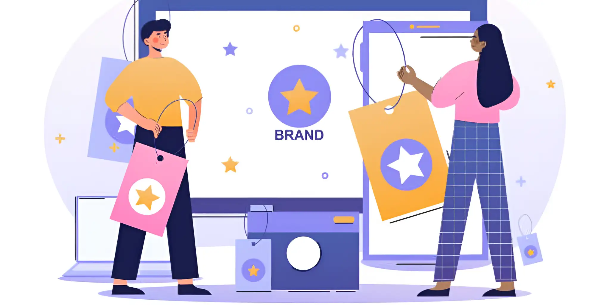 people designing new dynamic logos on the page