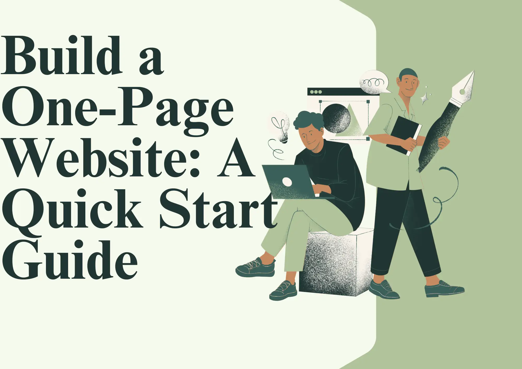 how to create single page website