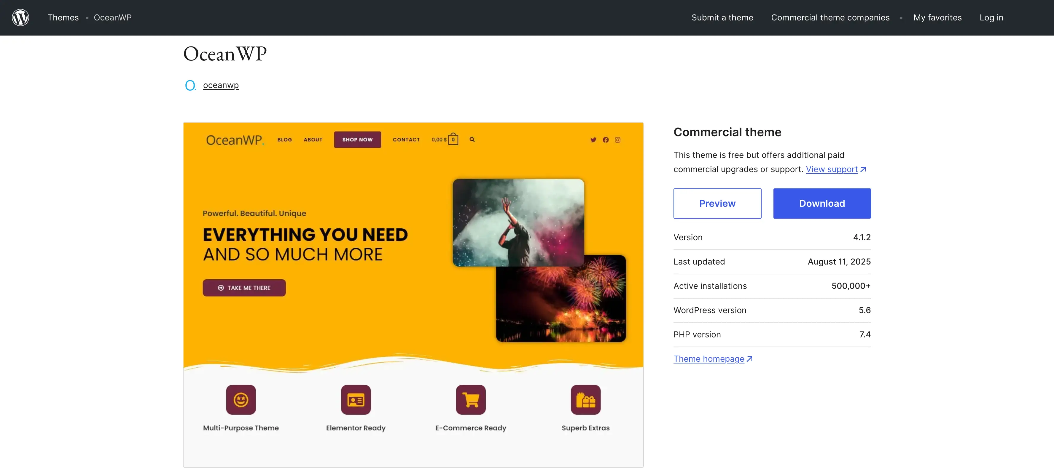 ocean wp theme example ocean wp theme example
