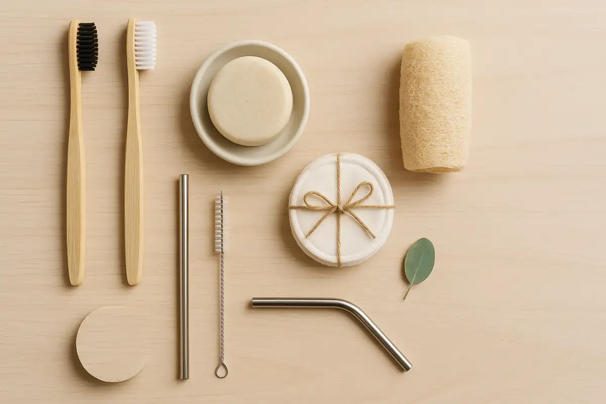 Eco-friendly and zero-waste products sold on a niche ecommerce website