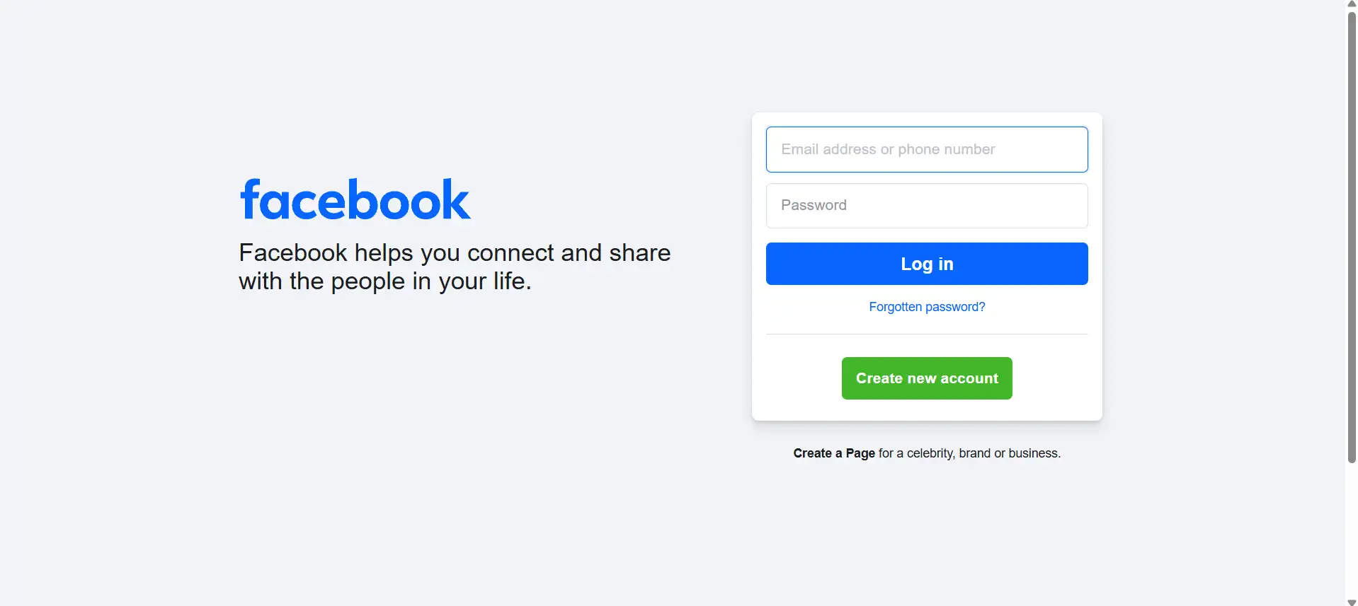 facebook web