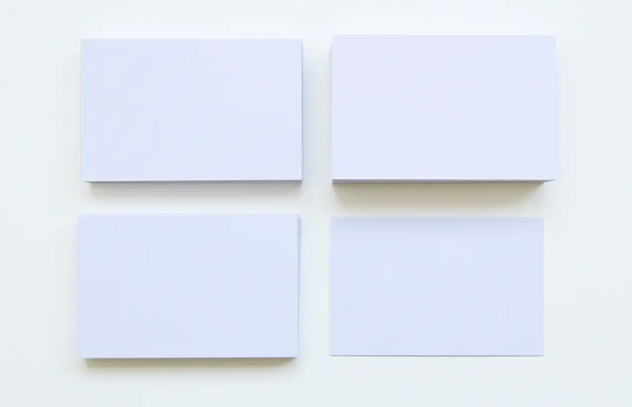 4 blank canvases