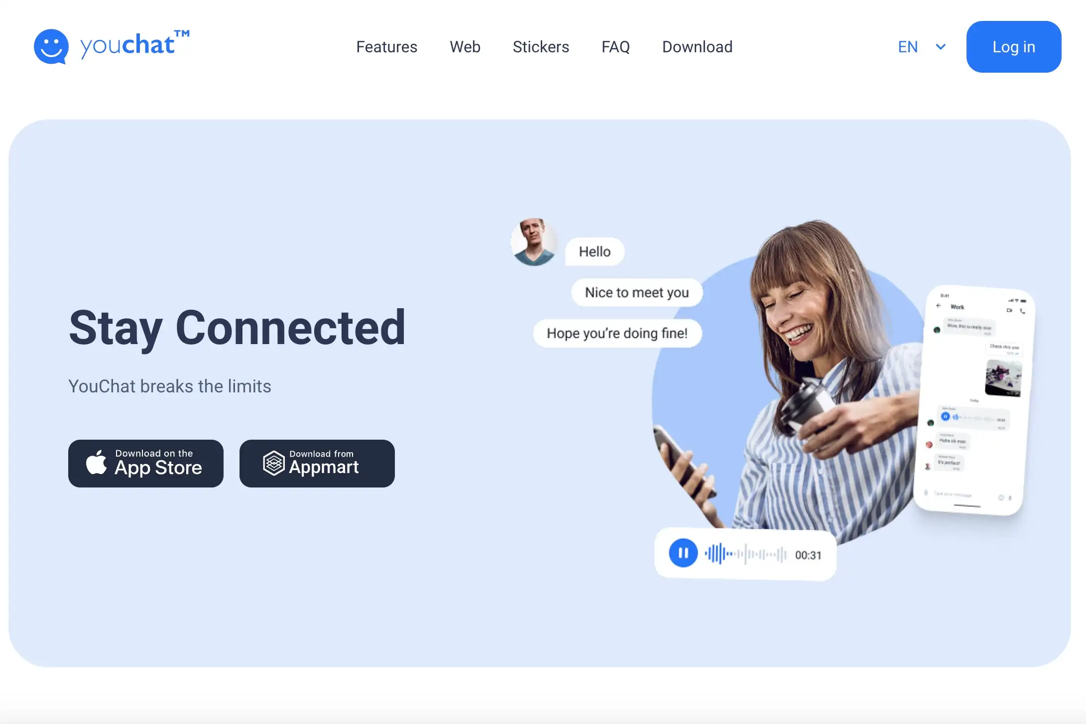 YouChat homepage