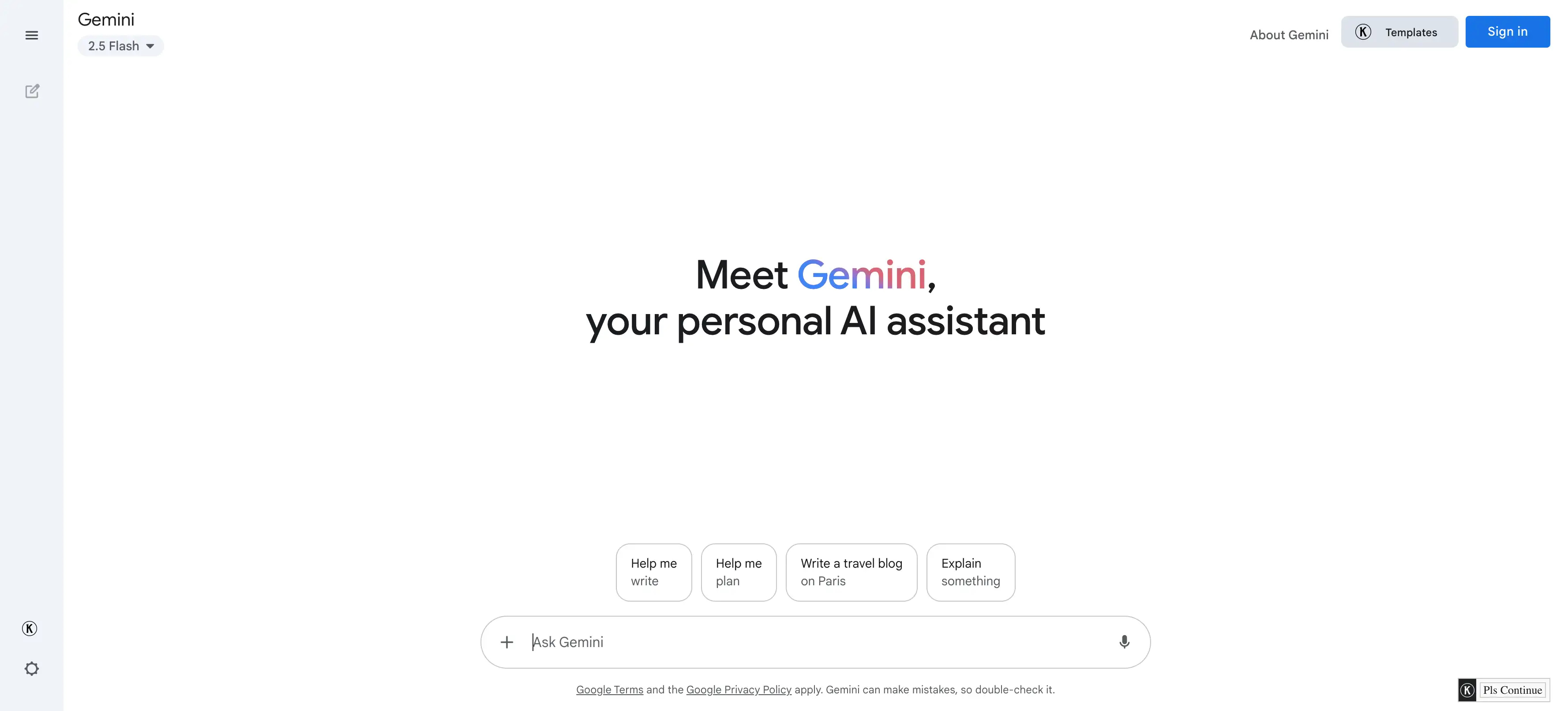 google gemini ai chat