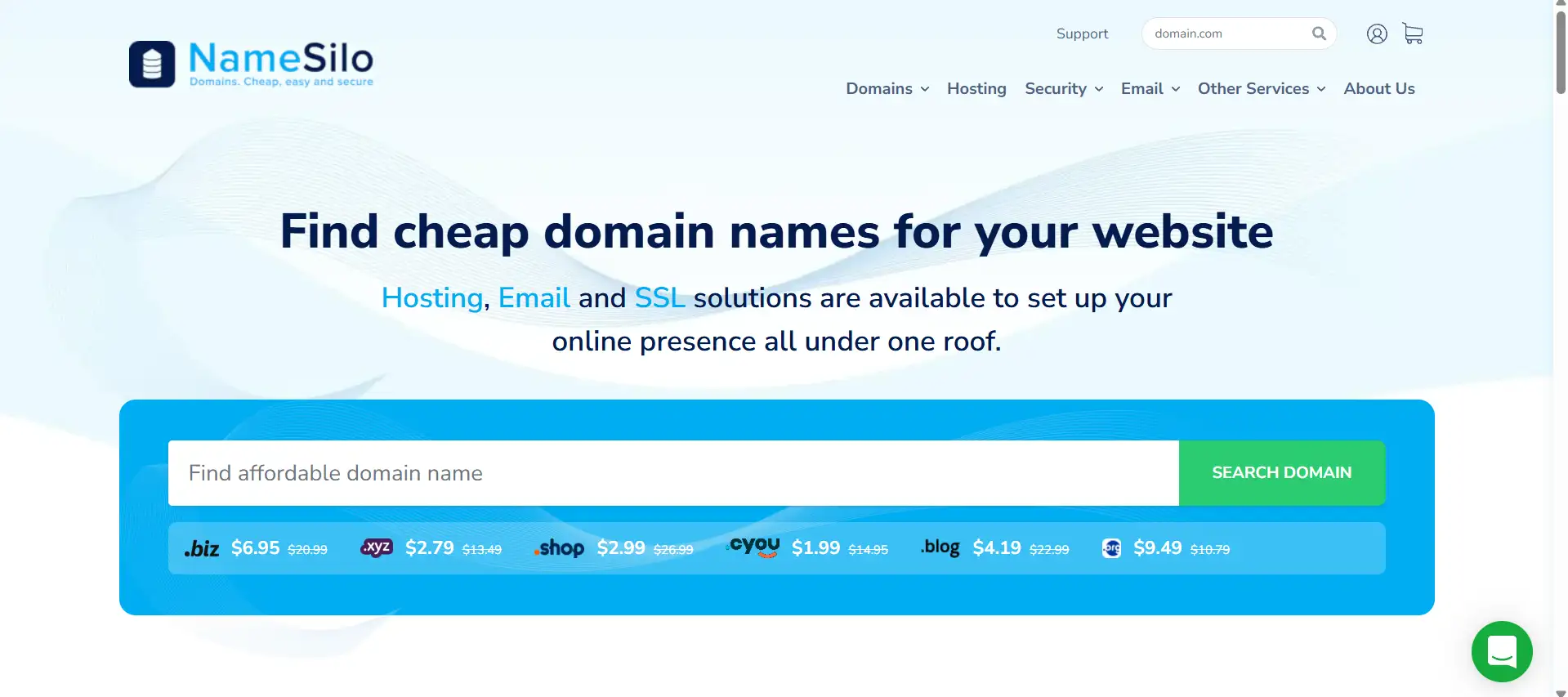web of namesilo