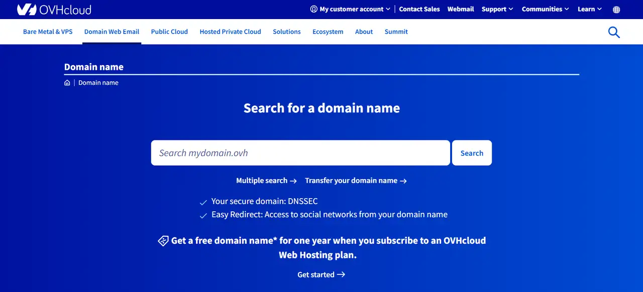 hover homepage