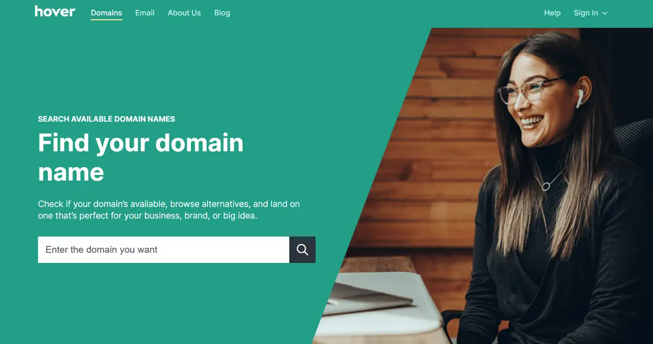hover homepage