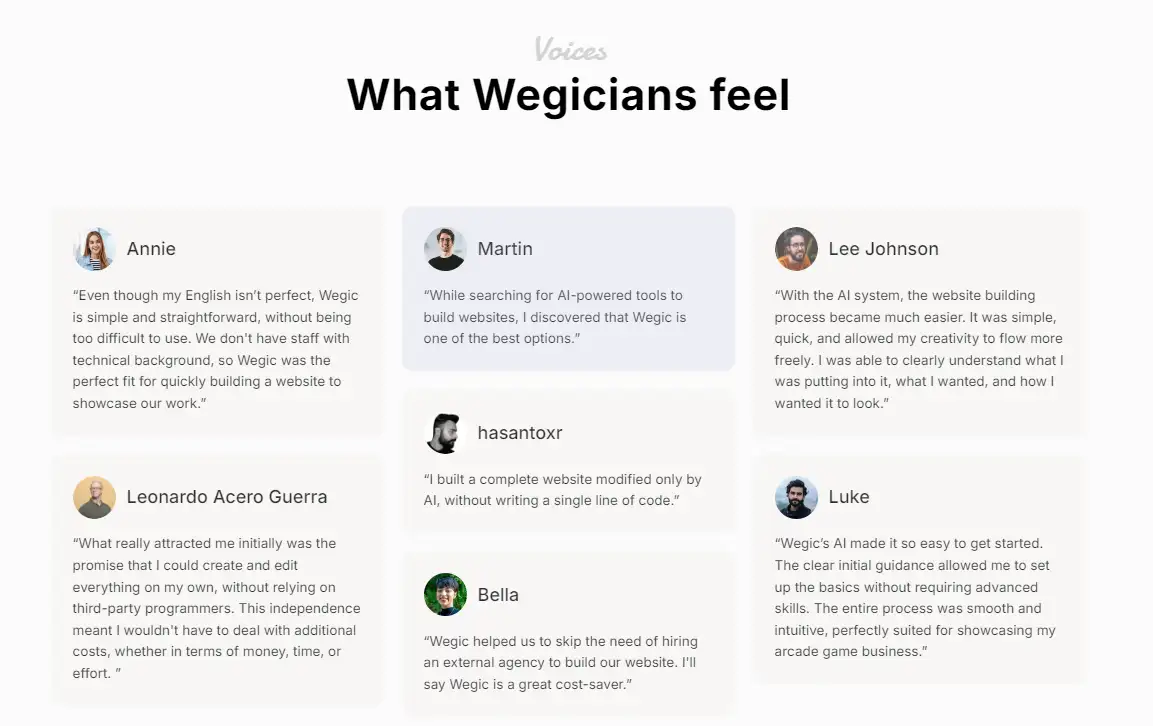 Reviews in Wegic Reviews in Wegic