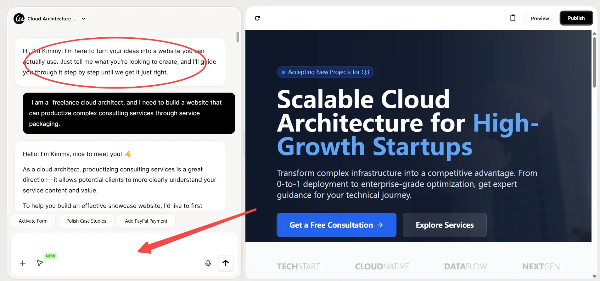 Use Wegic to build your professional service website Use Wegic to build your professional service website