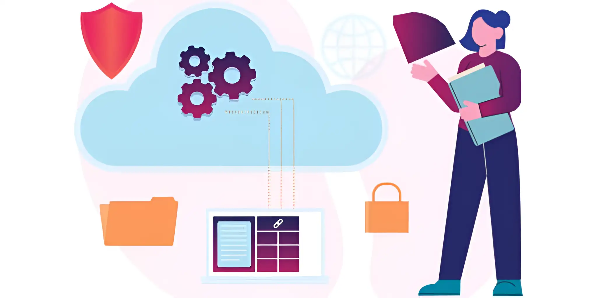 a woman living with cloudflare web hosting to optimize the website