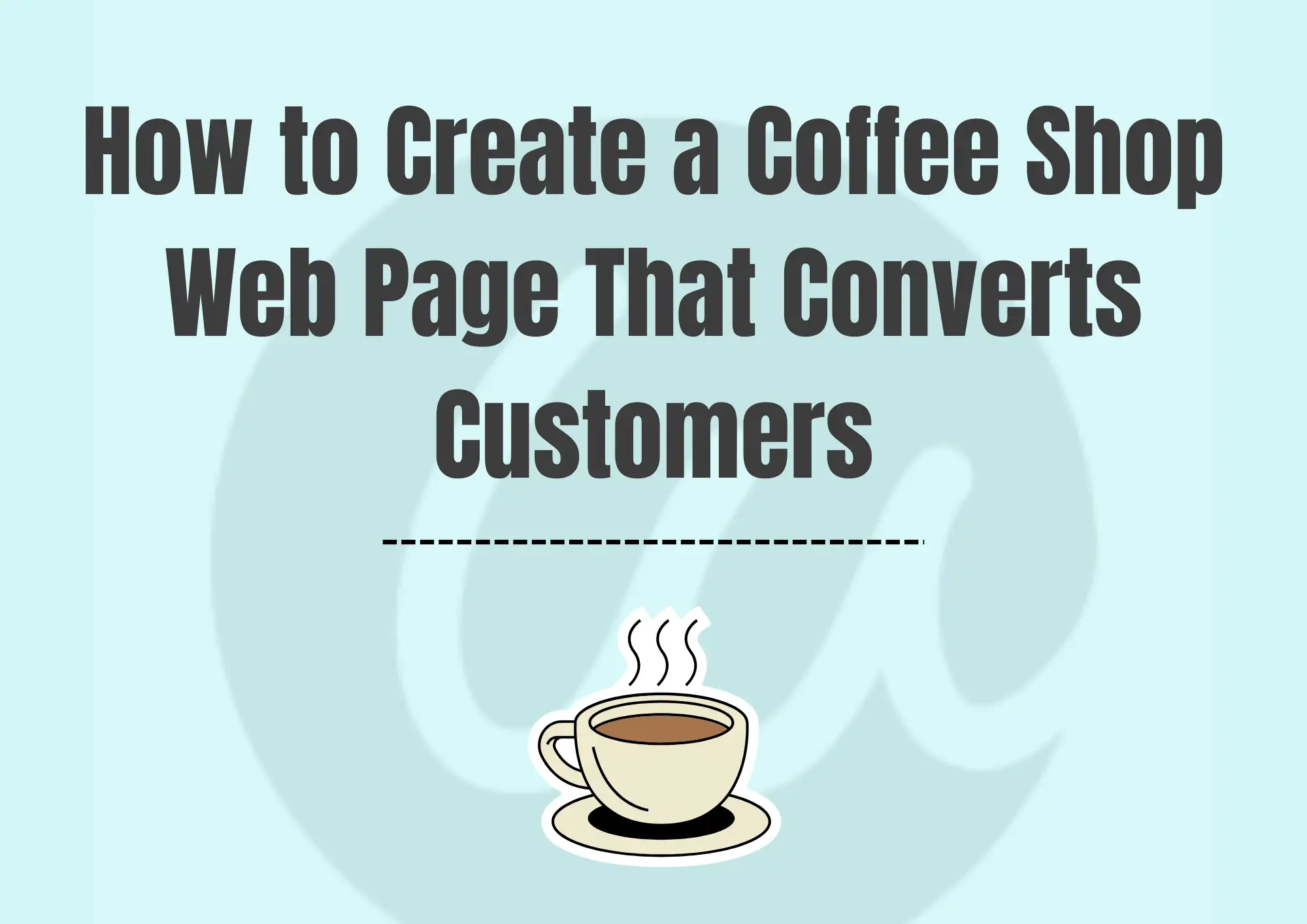 coffee shop web page