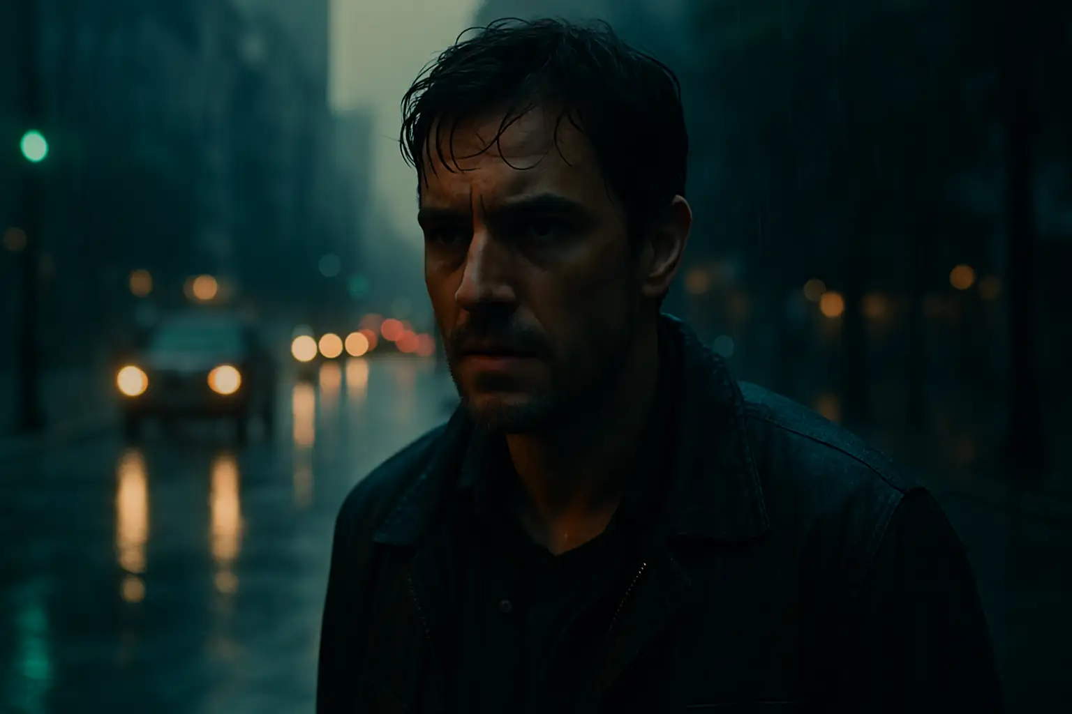 Dramatic cinematic color graded video frame