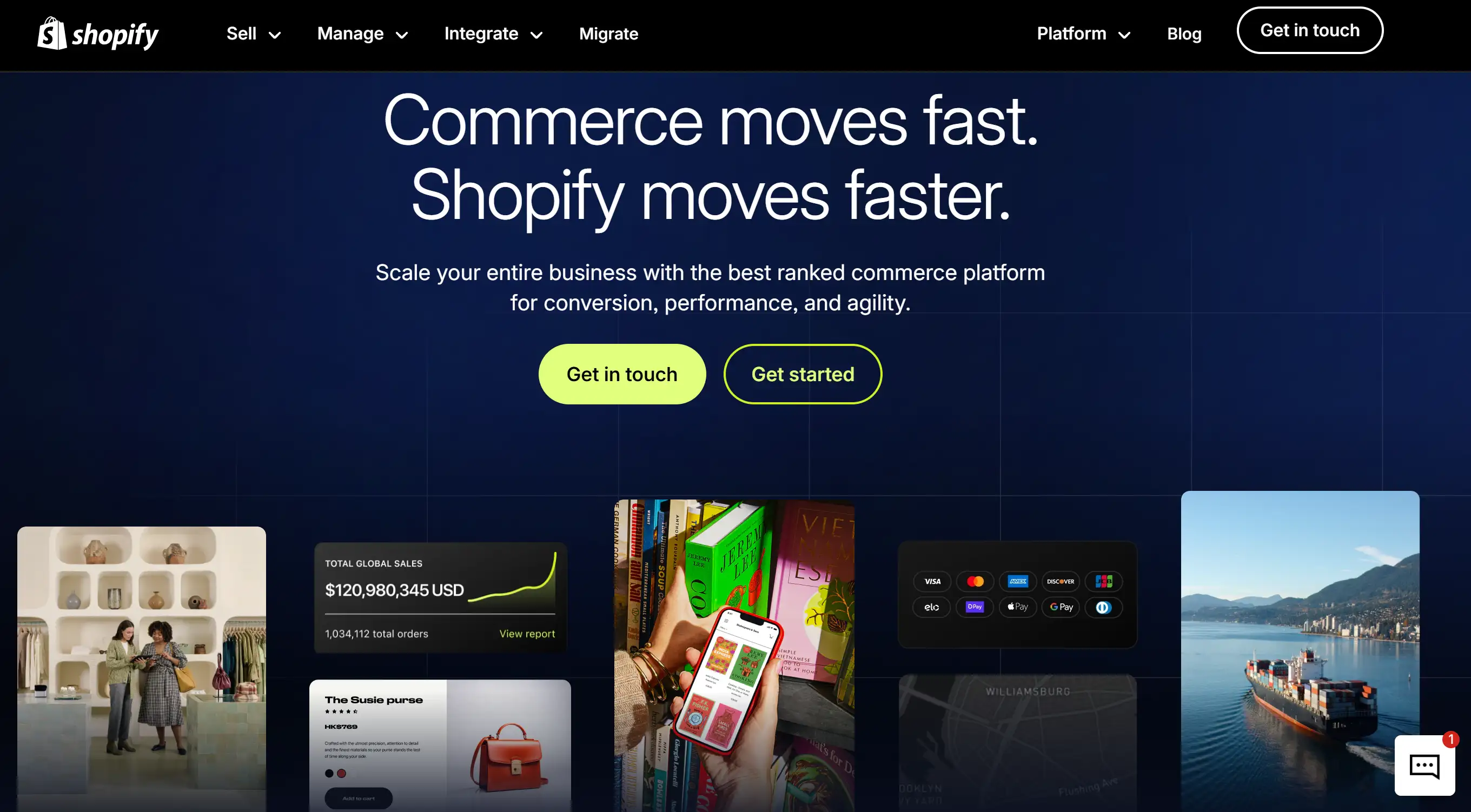 Homepage of Shopify Plus Homepage of Shopify Plus
