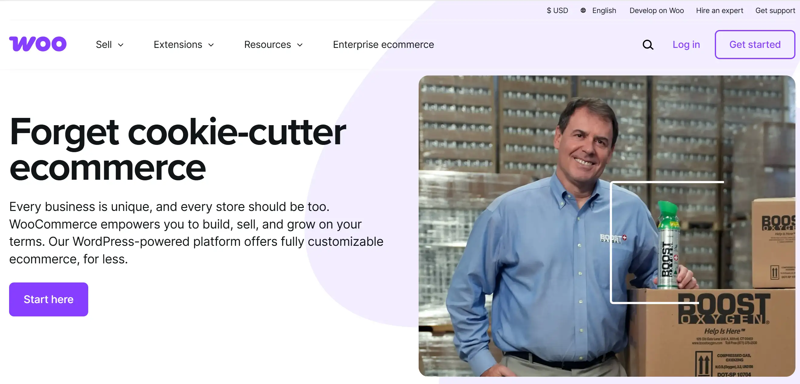 Homepage of WooCommerce Homepage of WooCommerce