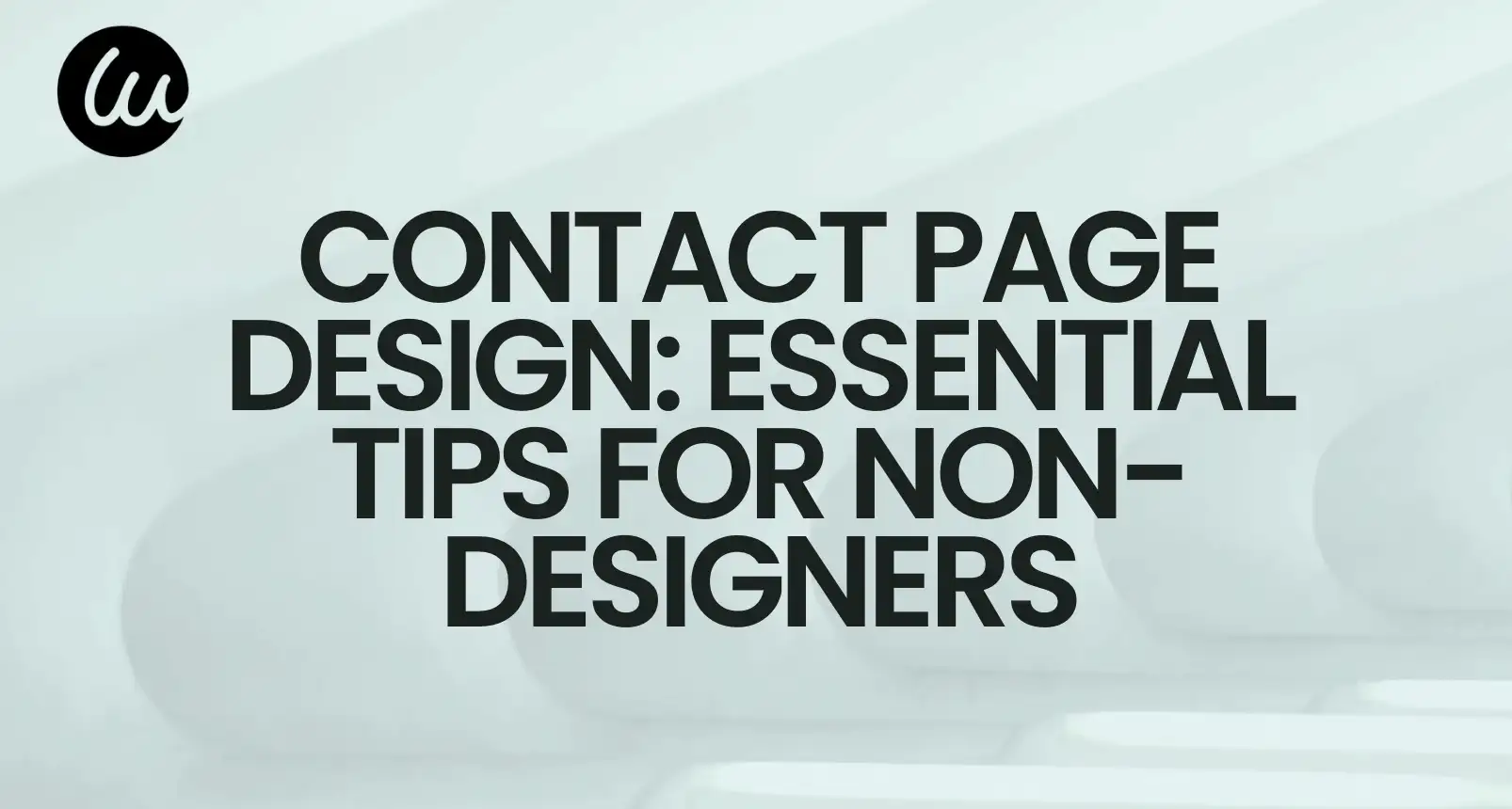 contact page design guide for non designers
