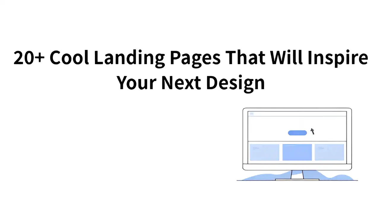 the best landing page web design of 2025 is displayed on the computer