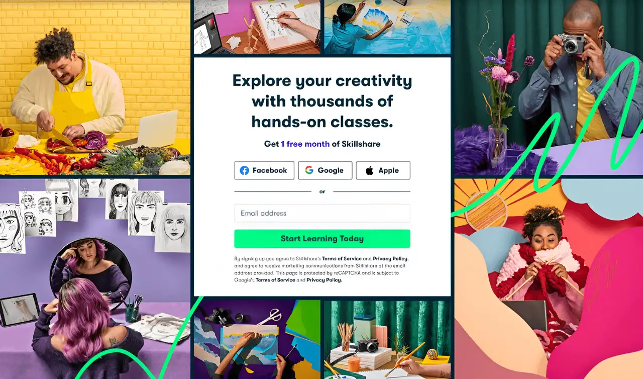 page shows registration process is easy to use and quick