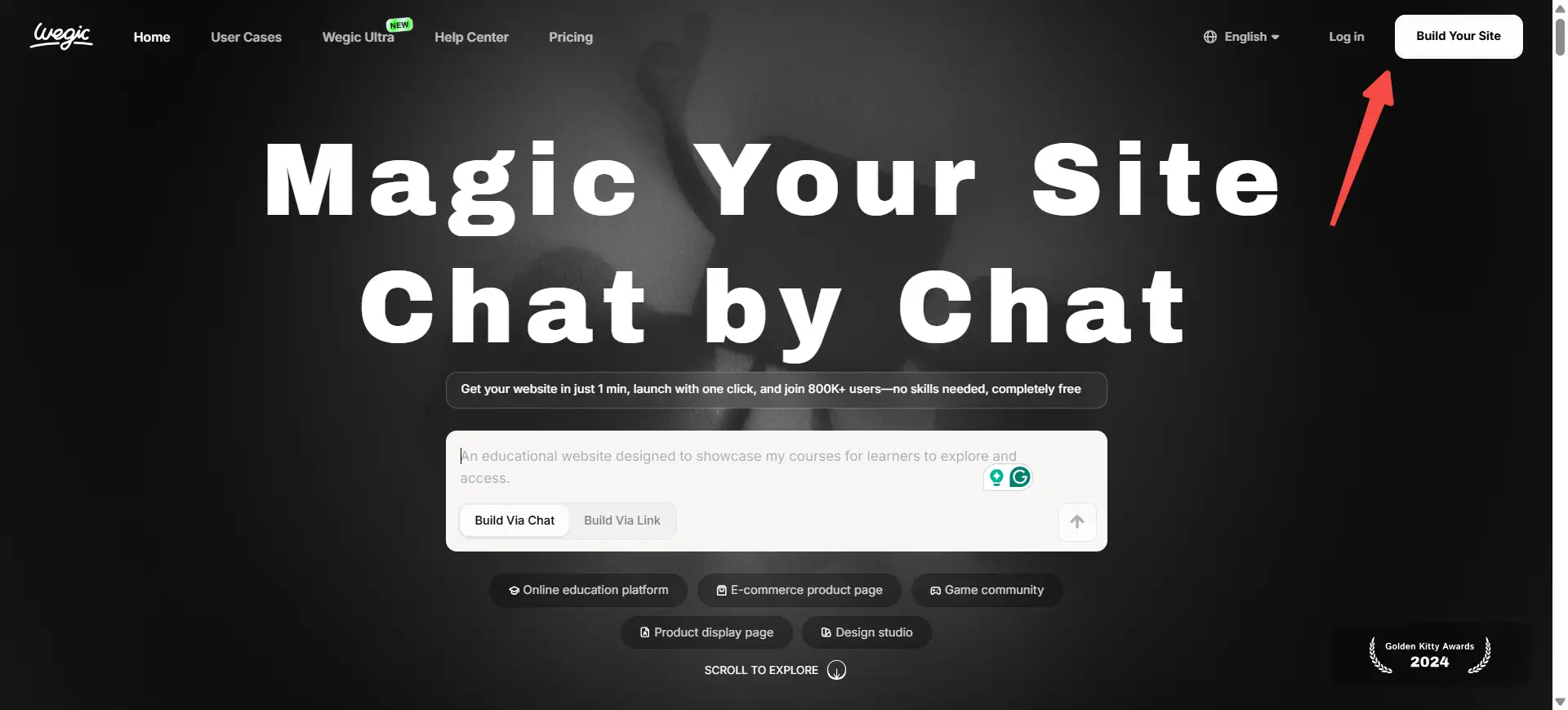 wegic sign up and landing page wegic sign up and landing page