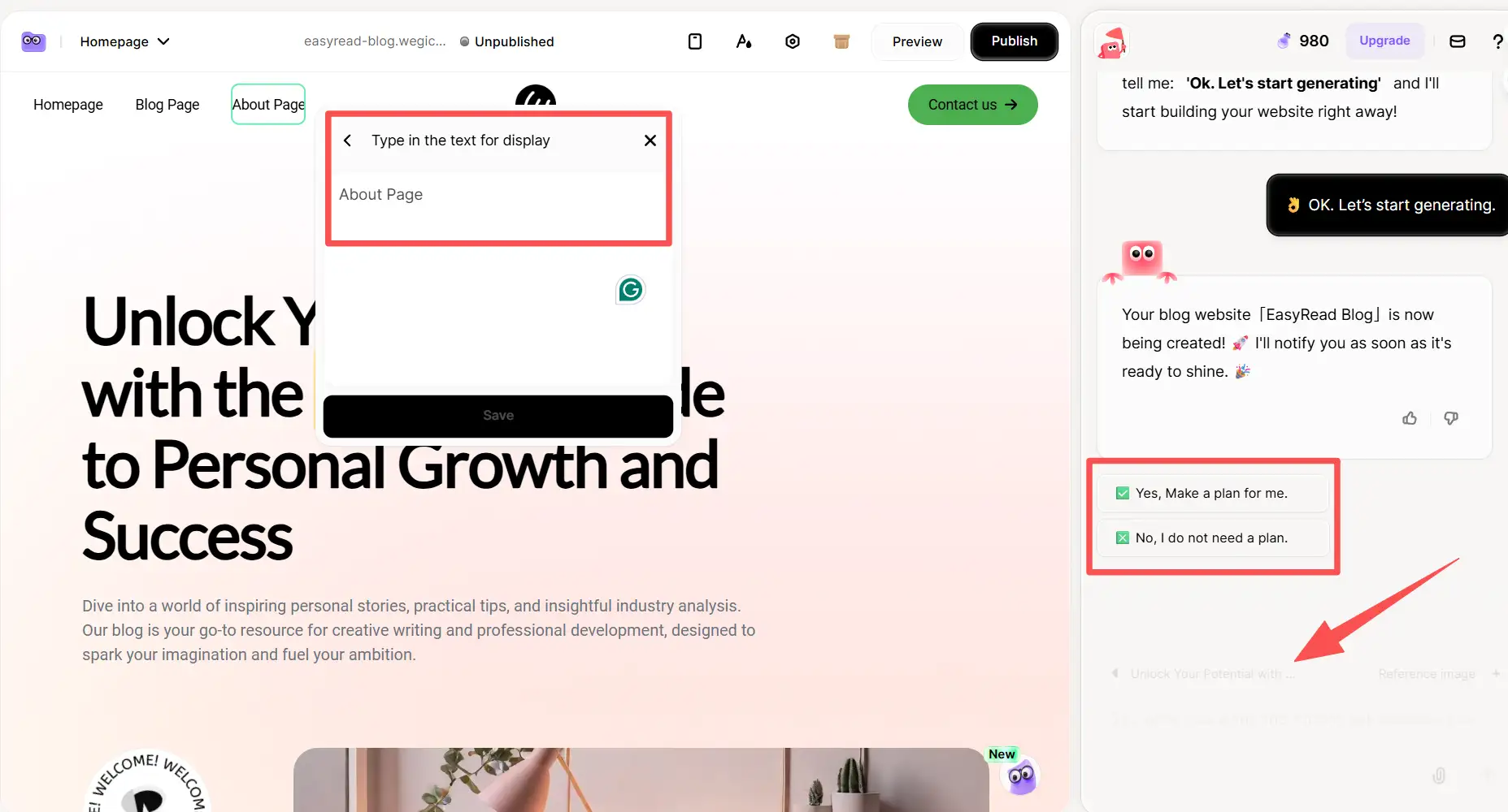 Refine and modify your blog website Refine and modify your blog website