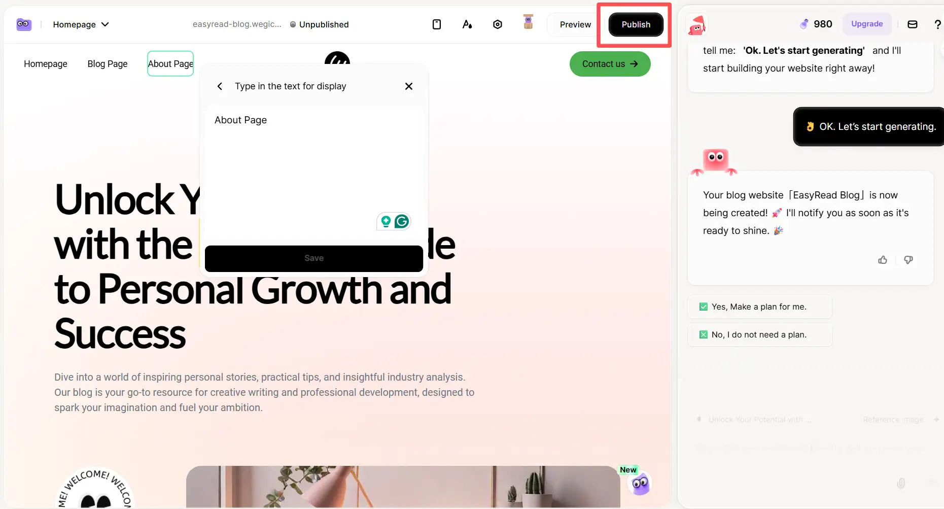 Generate your exclusive blog website Generate your exclusive blog website