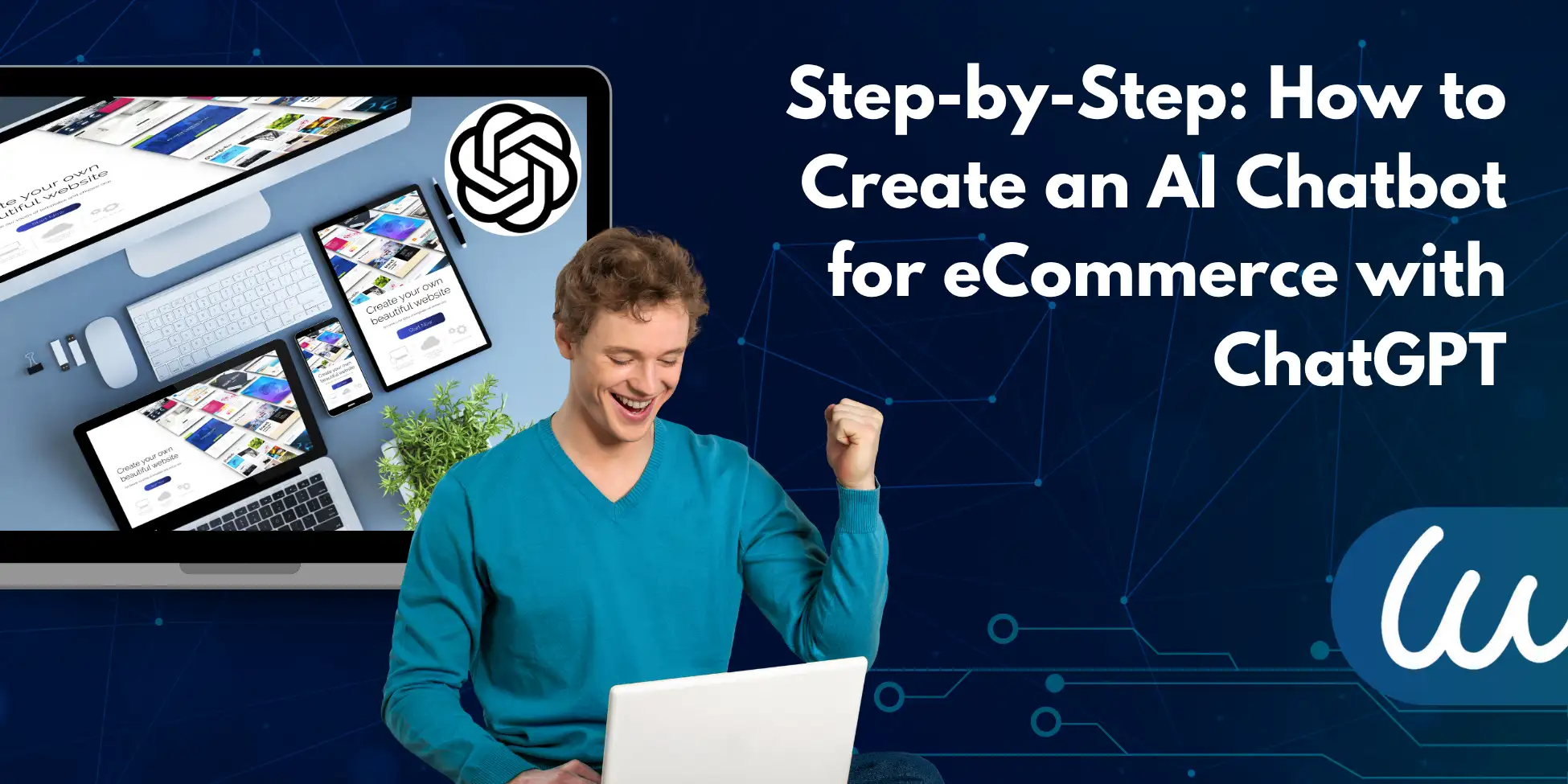 Step-by-Step: How to Create an AI Chatbot for eCommerce with ChatGPT cover Step-by-Step: How to Create an AI Chatbot for eCommerce with ChatGPT cover