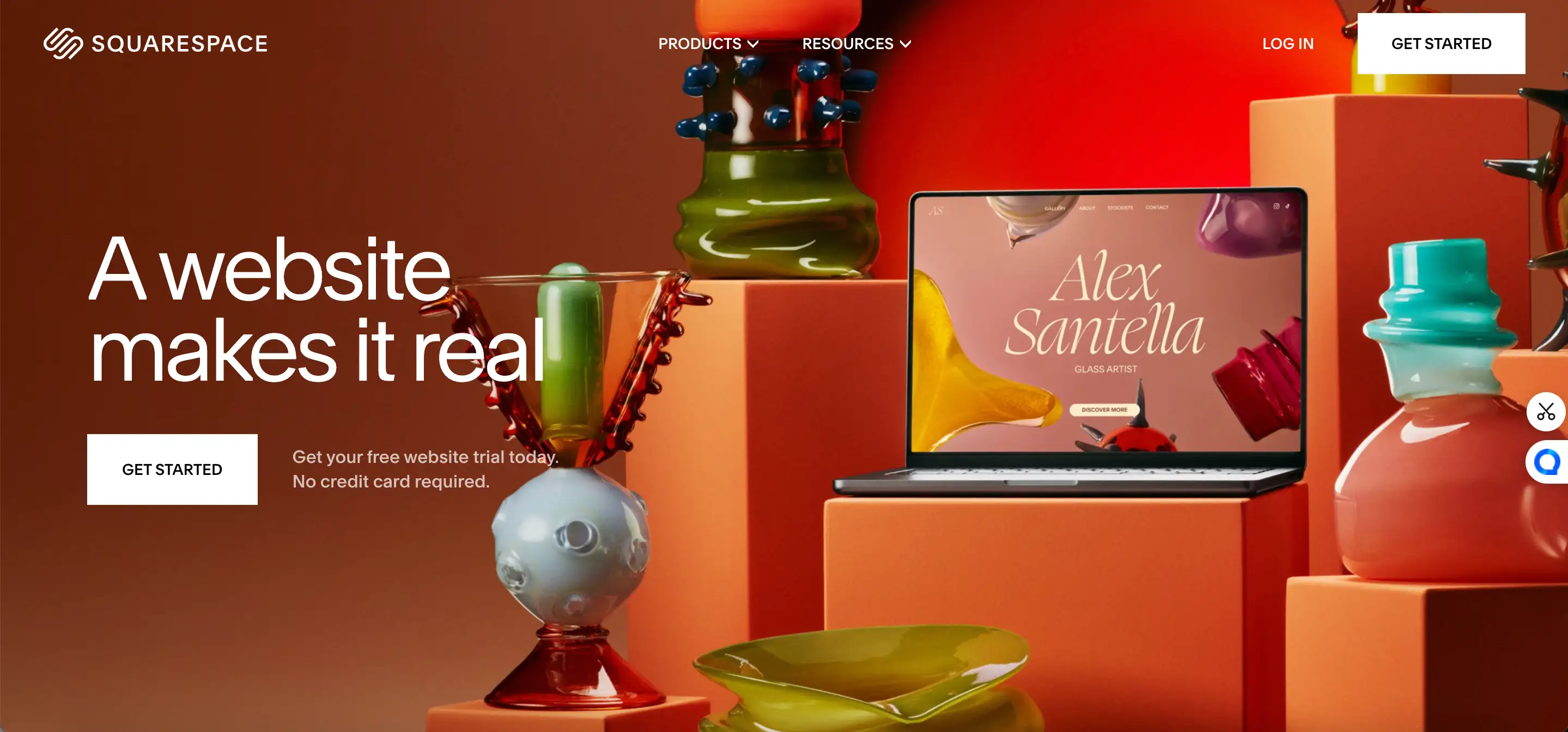 Squarespace homepage