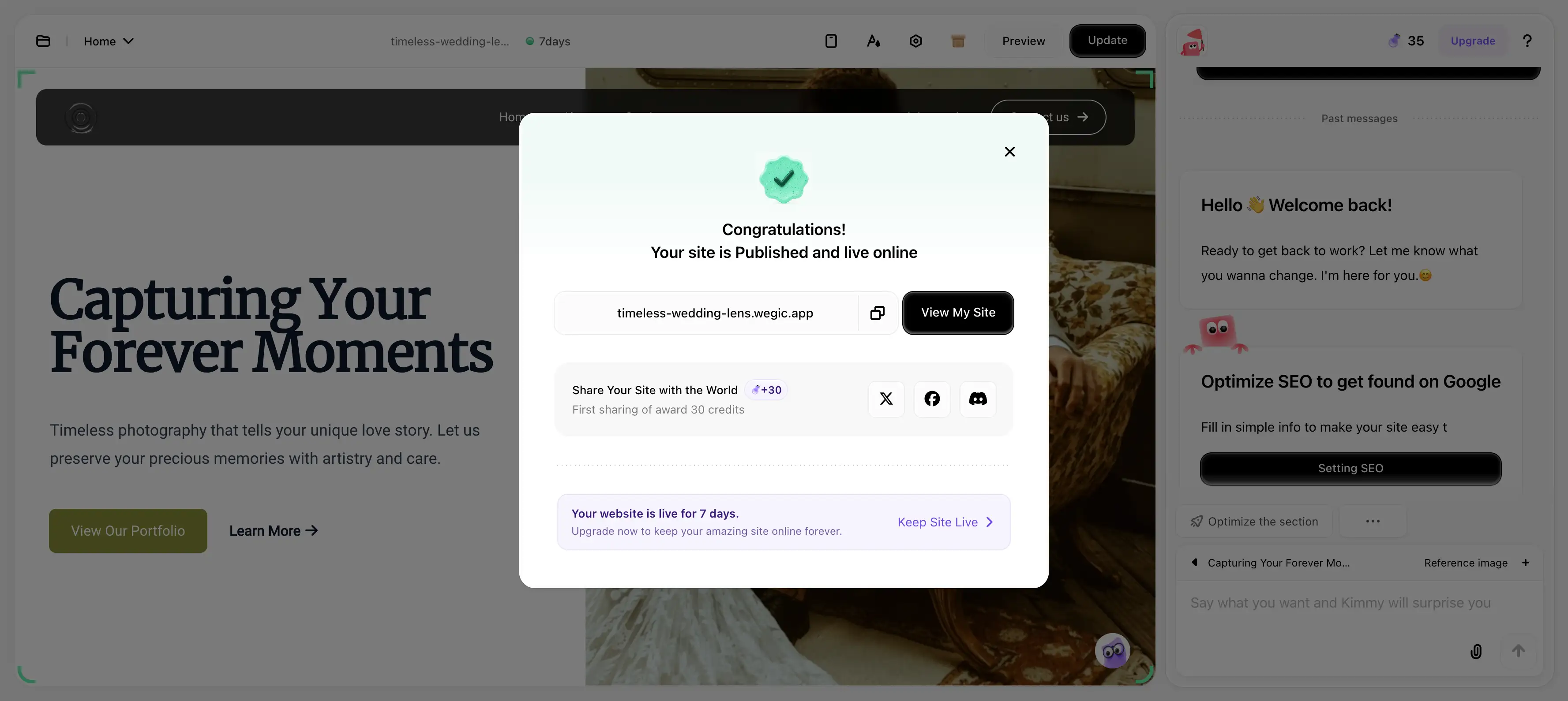 publish your site with wegic ai publish your site with wegic ai