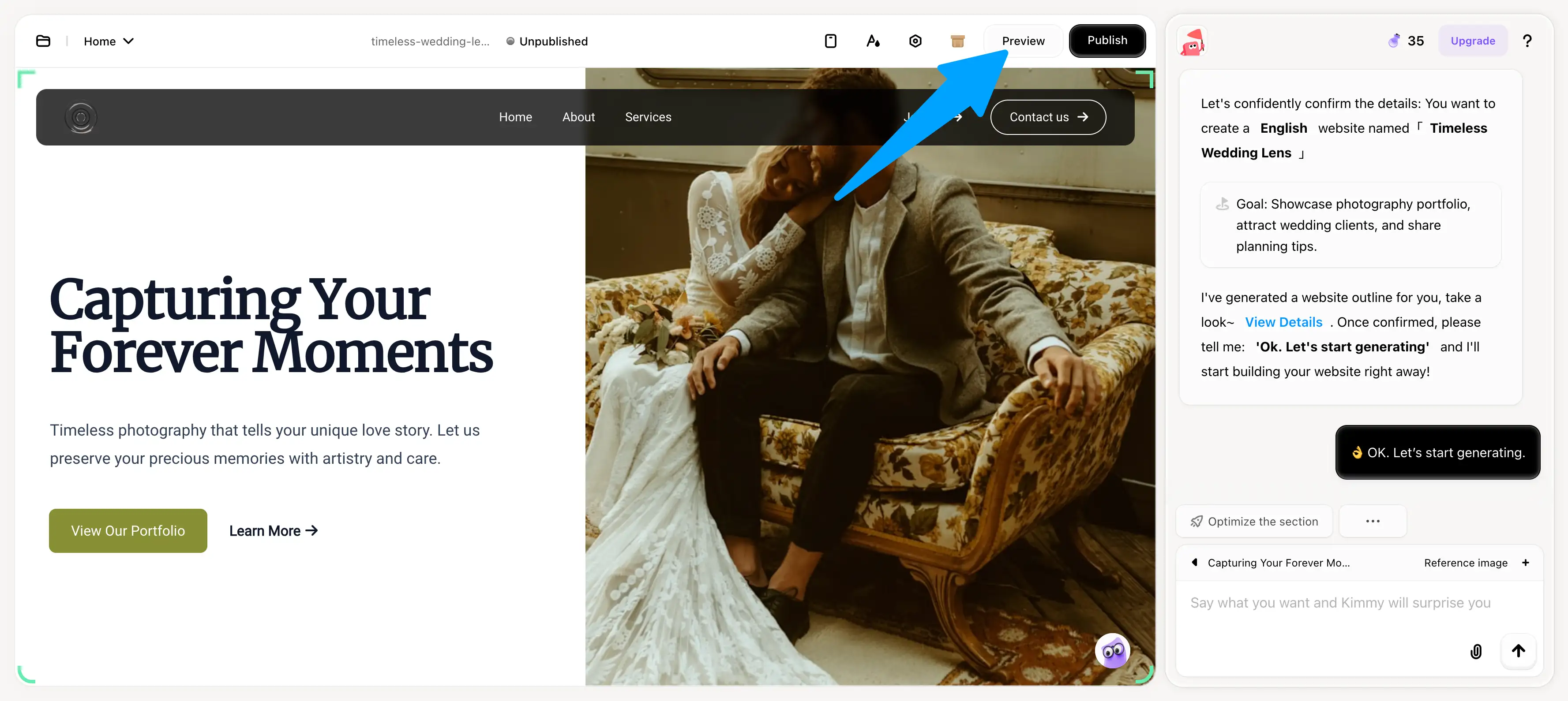 preview your site preview your site