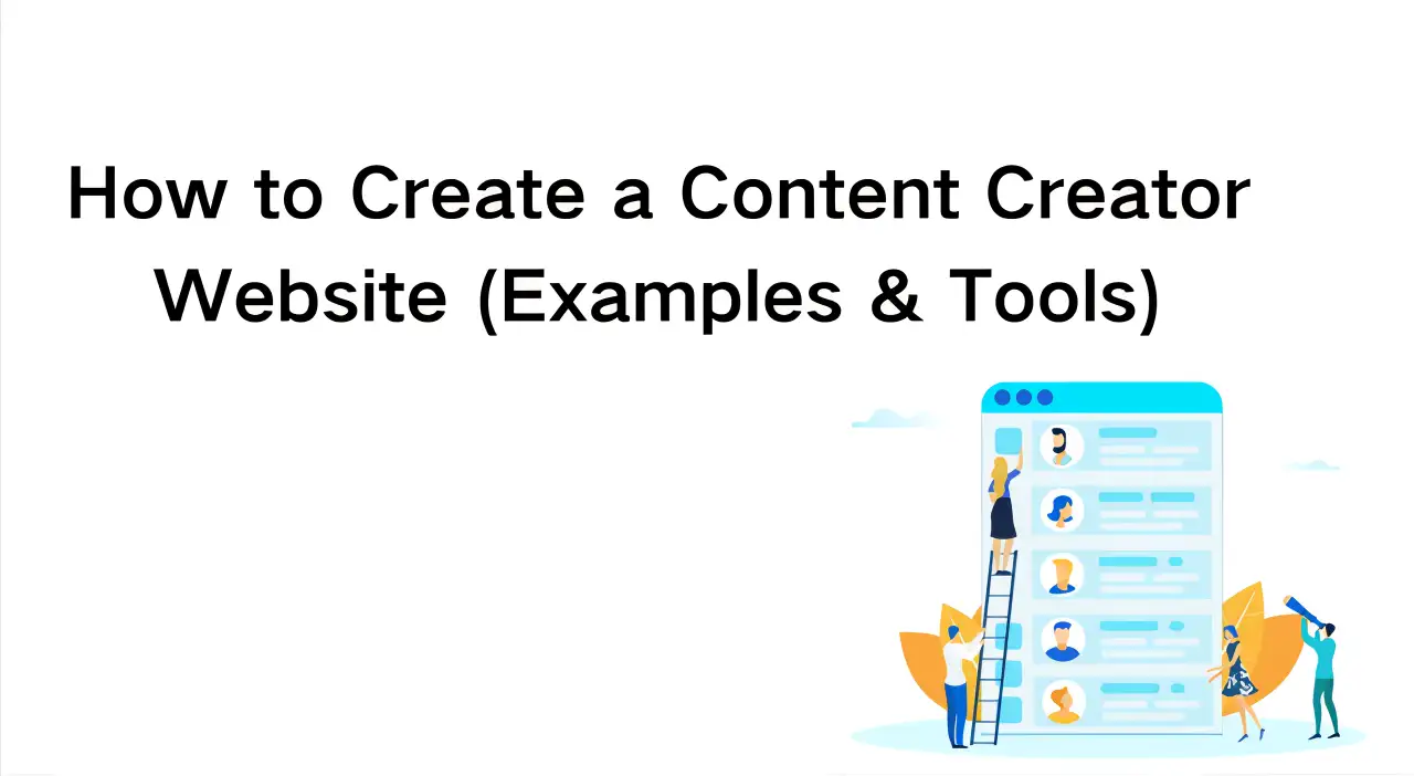 content creators are building websites