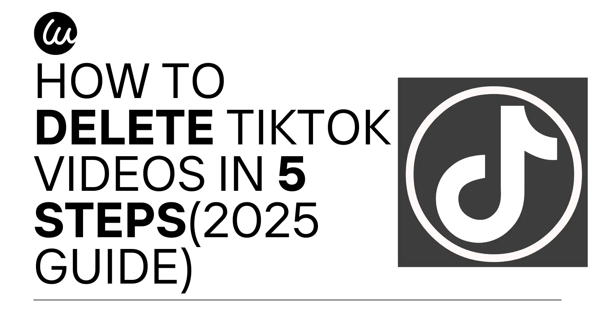 how to delete tiktok videos in five steps