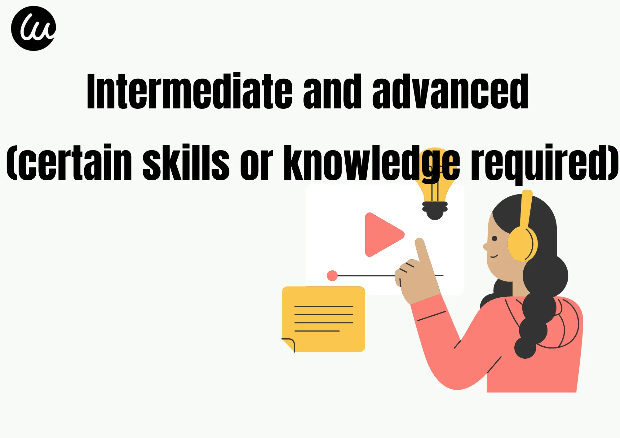 Intermediate and advanced