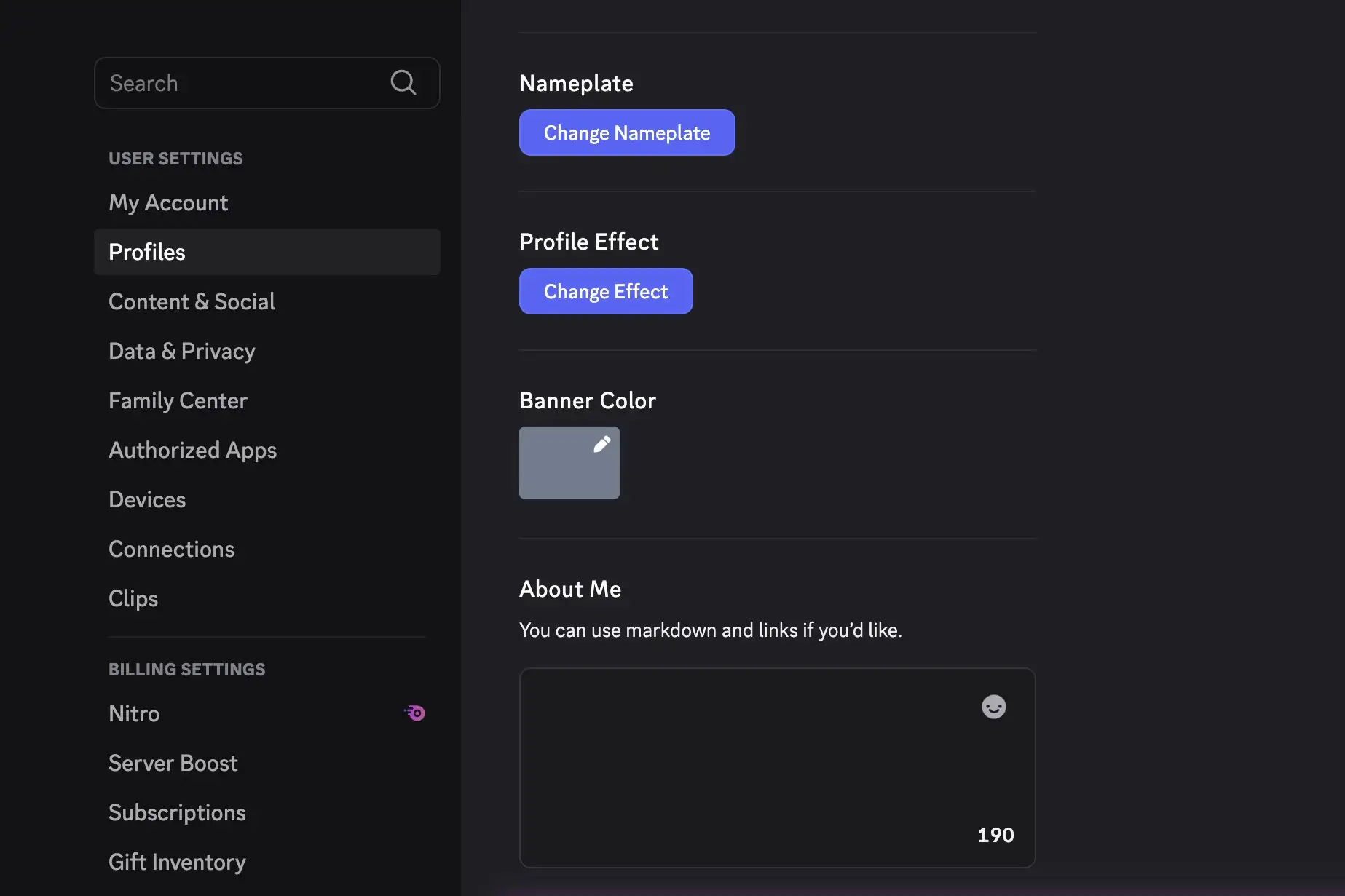 Edit Your Discord Bio