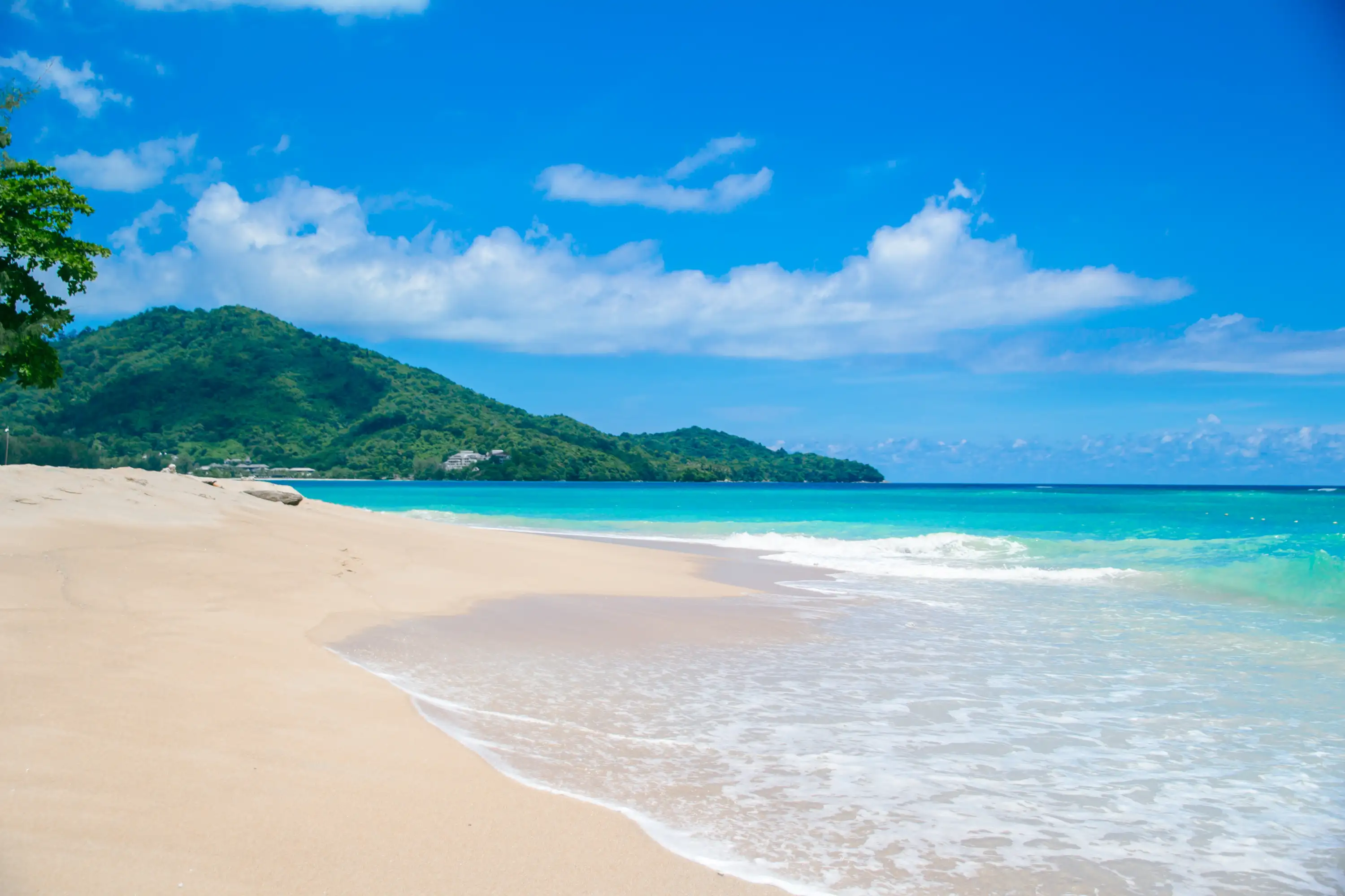 a beautiful beach view