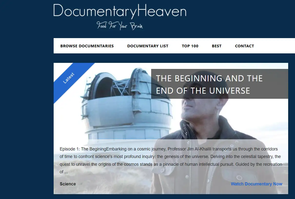 documentary heaven homepage