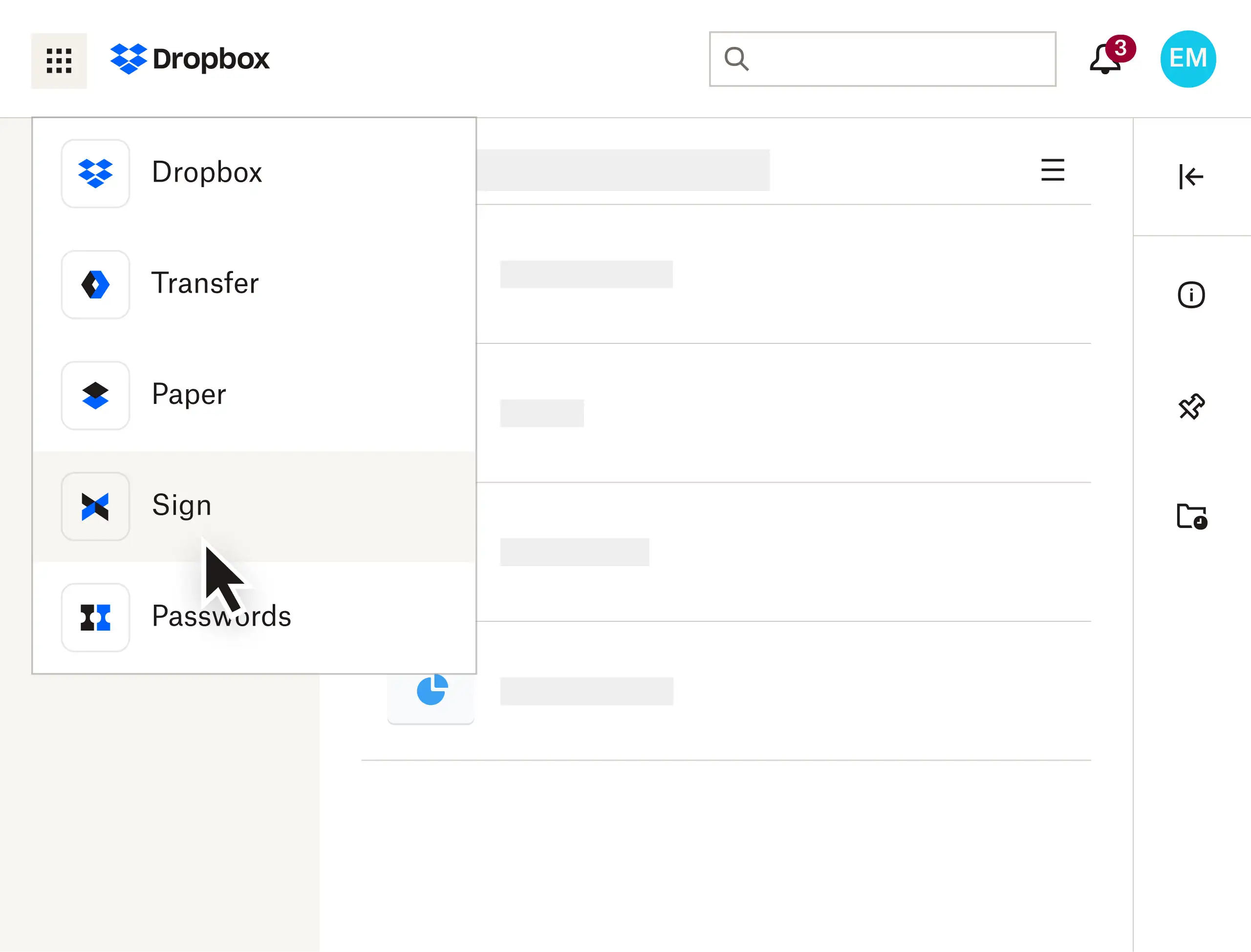 dropbox sign homepage