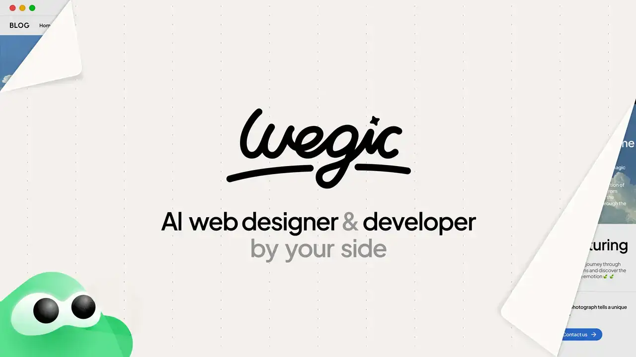 wegic acts like both a developer and a designer
