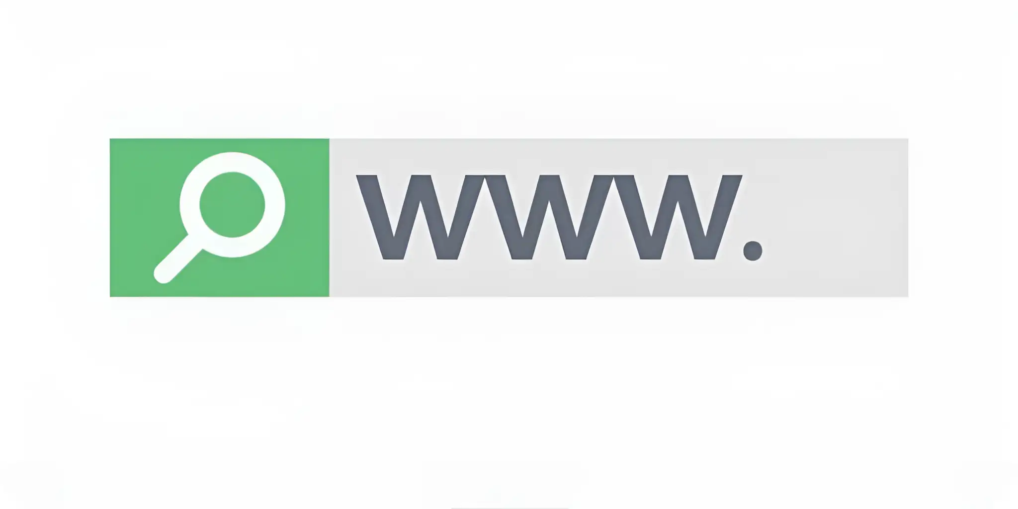 a magnifying glass next to the search url bar