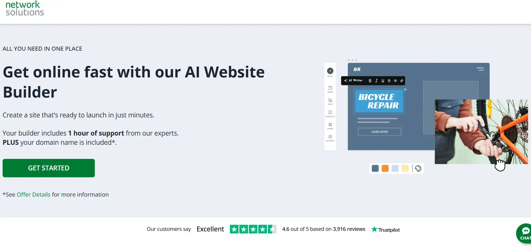 Network Solutions AI Homepage