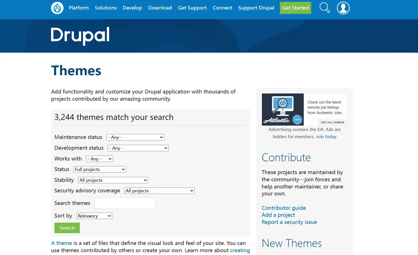 Choose and Customize a Drupal Theme