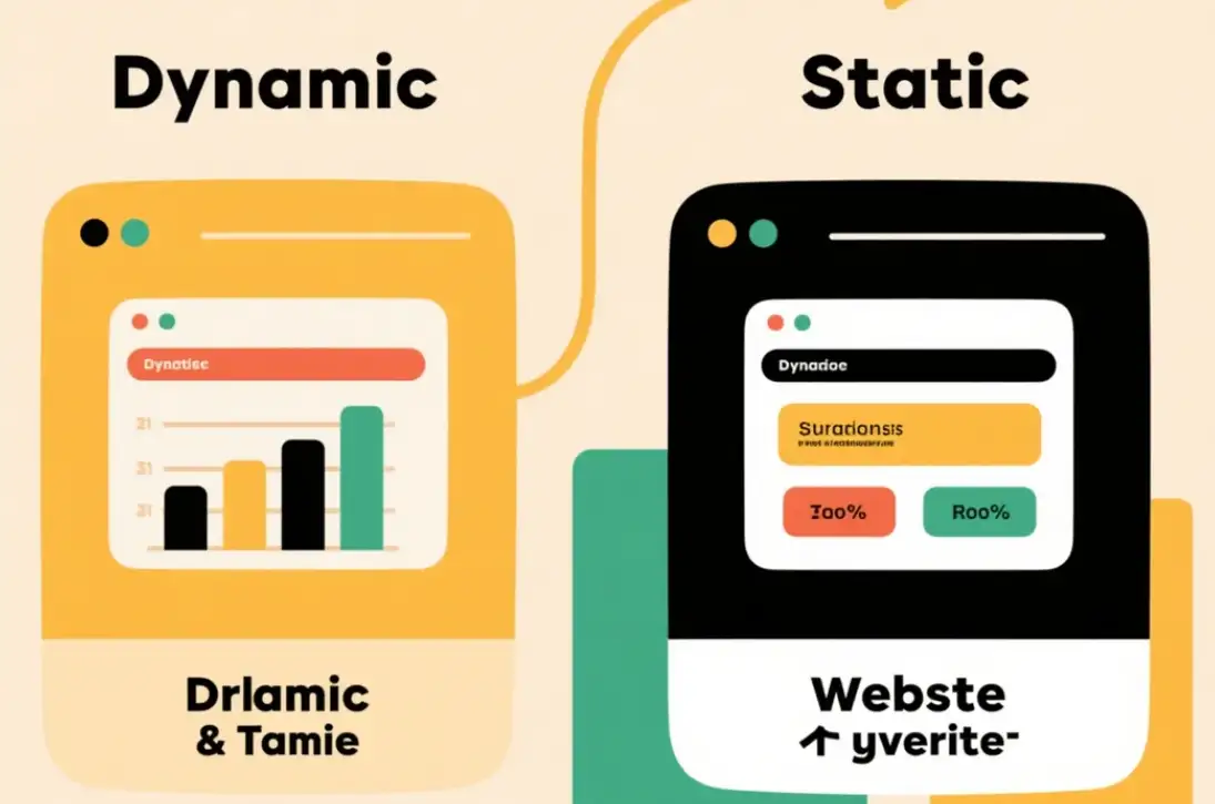 Comparison between dynamic and static websites Comparison between dynamic and static websites
